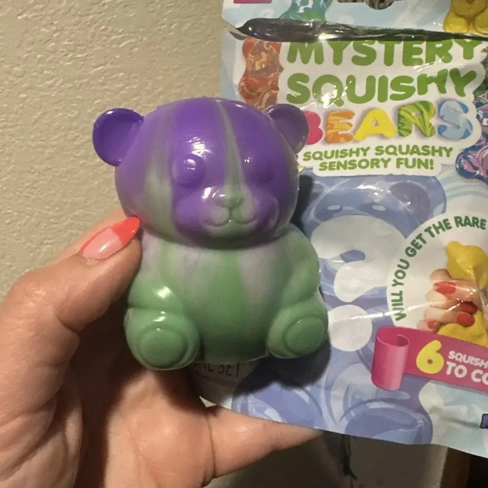 NEW, MYSTERY SQUISHY BEARS, SQUISHY SQUASHY SENSORY FUN, Green Apple Twist